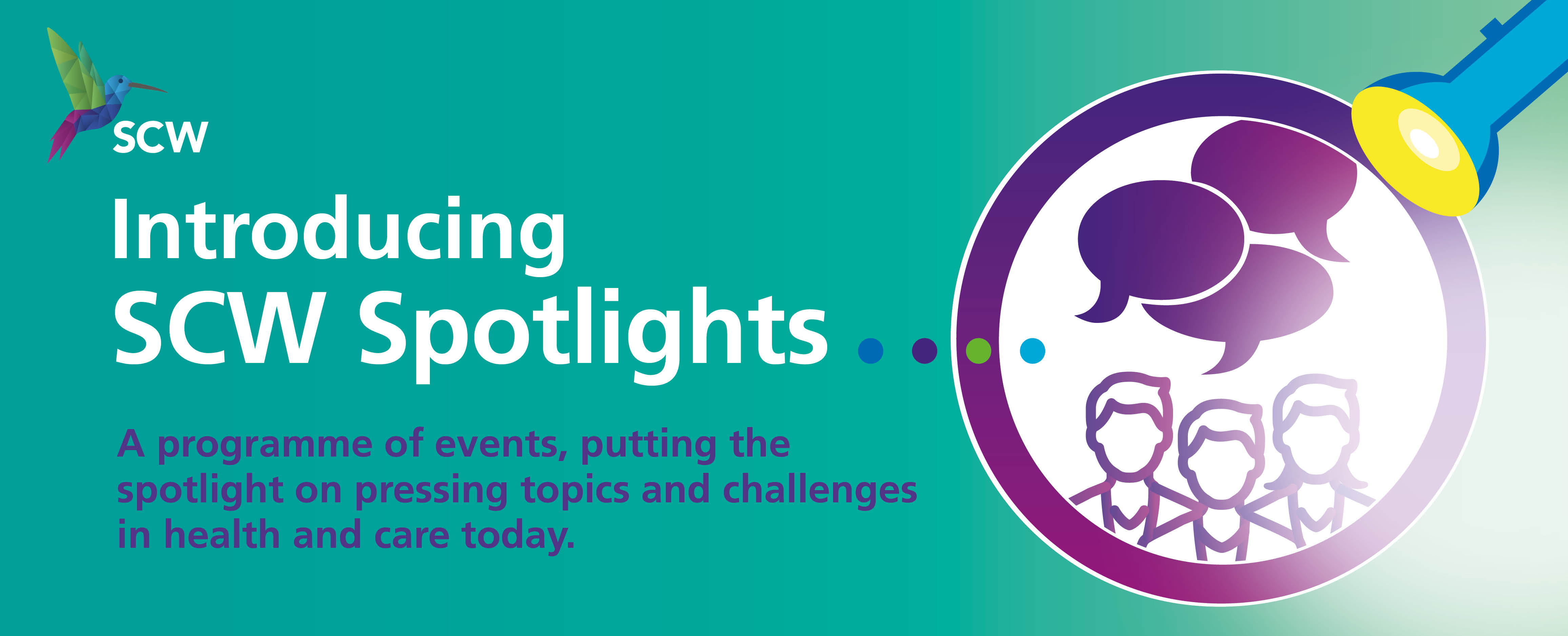 image to introduce a programme of SCW events