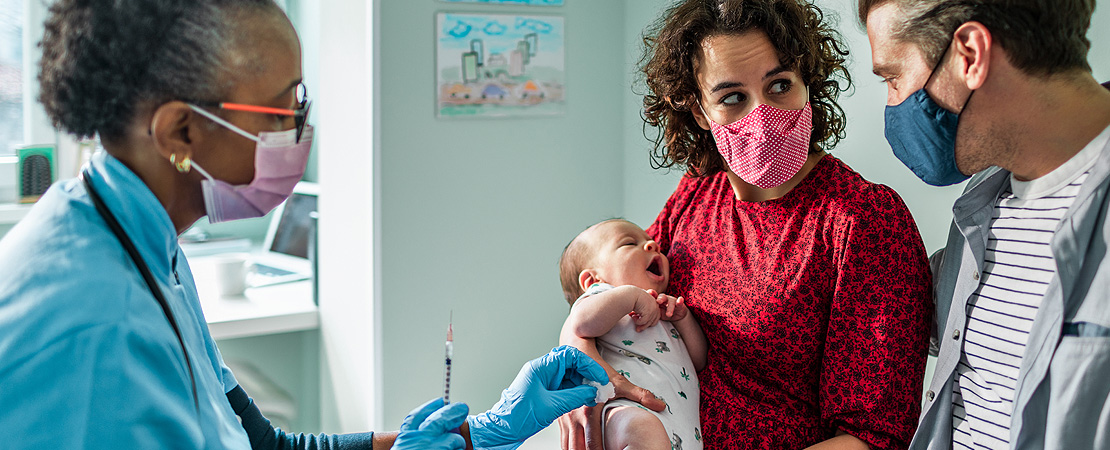 Child receiving a vaccination
