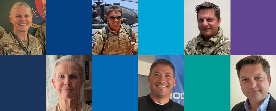 Three SCW colleagues before and after service